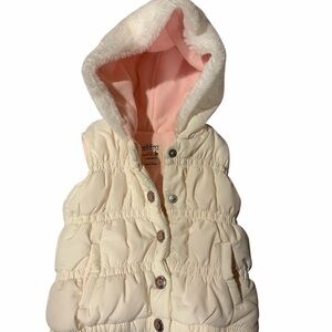Old Navy Cream Puffer Vest for baby